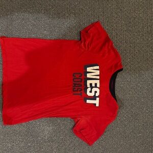 Old Navy Red West Coast Tee